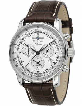 Zeppelin 7680-1 100 Years Zeppelin Budík Chronograph 42mm 5ATM