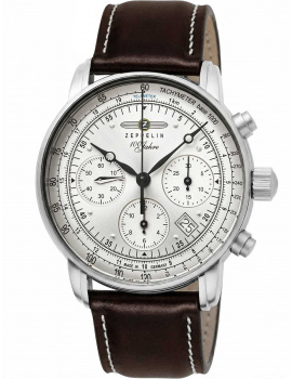 Zeppelin 8620-1 Mens Watch 100 Jahre Zeppelin Autom. Chrono Sternwarte GlashĂĽtte 42mm 5ATM