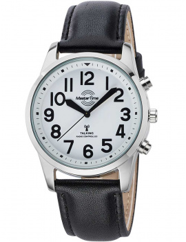 Master Time MTGA-10690-60L Talking Mens Watch radio quartz 43mm
