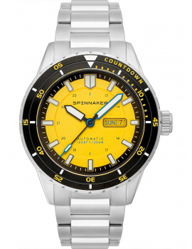 Spinnaker SP-5099-33 Mens Watch Hass Automatic Diver 43mm 30ATM