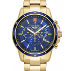 Swiss Alpine Military 7089.9115 Chronograph Mens Watch 44mm 10ATM