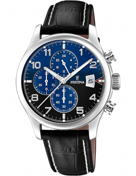 Festina F20375/7 Mens Watch Classic Chrono 43mm 10ATM