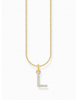 Thomas Sabo KE2251-414-14-L45V Gold-plated necklace letter L