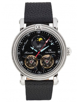 Carl von Zeyten CVZ0085BKS Mens Watch Schauinsland Automatic Limited 46mm 5ATM