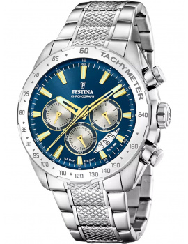 Festina F20668/5 Mens Watch Timeless Chronograph 45mm 10ATM