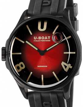 U-Boat 9501 Darkmoon Red PVD Soleil Mens Watch 40mm 5ATM