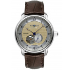 Zeppelin 8566-5 Mens Watch Friedrichshafen Open Heart 41mm 5ATM