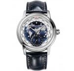 Frederique Constant FC-718NWWM4H6 Mens Watch Classic Worldtimer Automatic 42mm 5ATM