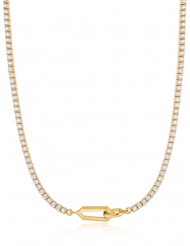 ANIA HAIE N041-03G-W Dance Til Dawn Ladies Necklace, adjustable