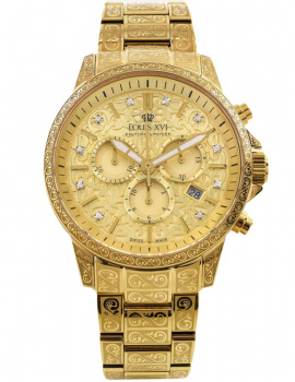 Louis XVI LXVI1801 Mens Watch Palais Royal 2.0 Chrono Limited Diamond 43mm 5ATM