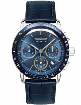 Zeppelin 8878-3 Mens Watch New York Chronograph 43mm 5ATM