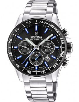Festina F20560/5 Timeless Chronograph Mens Watch 45mm 10ATM