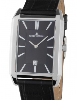 Jacques Lemans 1-2160.1B Torino square Mens Watch 34mm 5ATM