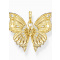 Thomas Sabo PE984-414-14 charms - butterfly with stones gold plated Ladies