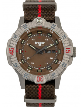 Traser H3 110669 Tactical Brown Titan Mens Watch 46mm 20ATM
