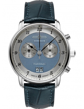 Zeppelin 8584-3 Mens Watch Friedrichshafen Chronograph 41mm 5ATM