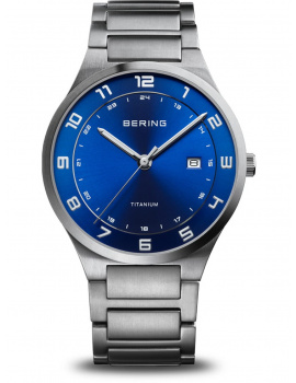 Bering 15139-707 Mens Watch Titanium 39mm 10ATM