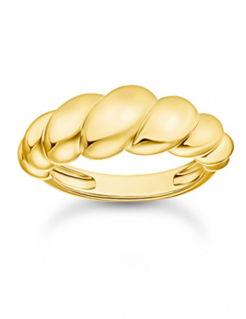 Thomas Sabo TR2494-413-39-56 ring - organic forms gold plated Ladies