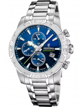 Festina F20704/4 Mens Watch Timeless Chronograph 45mm 10ATM