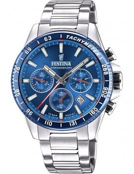 Festina F20560/3 Timeless Chronograph Mens Watch 45mm 10ATM