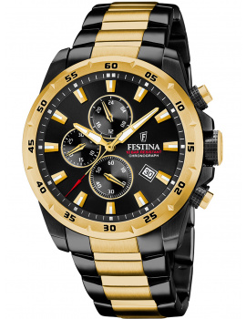 Festina F20563/1 Športové Chronograph Mens Watch 45mm 10ATM