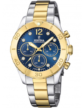 Festina F20604/3 Boyfriend Chronograph Ladies Watch 39mm 10ATM