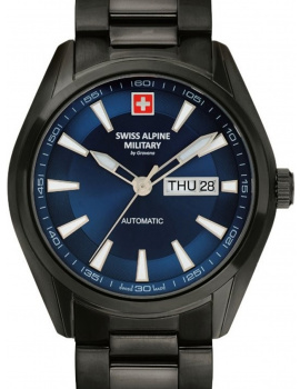 Swiss Alpine Military 7090.2175 automatic mens watch 43mm 10ATM