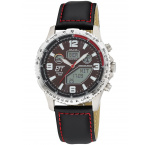 ETT Eco Tech Time EGT-11718-22L Mens Watch Radio-controlled Slnečný pohon Drive Professional Chronograph Titan 45mm 10ATM
