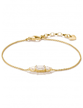 Thomas Sabo A2221-414-14-L19V Bracelet with sparkling zirconia Gold-plated