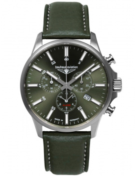 Bauhaus 2880-4 Mens Watch Aviation Chrono Titanium 42mm 10ATM