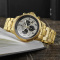 Louis XVI LXVI1096 Palais Royale Arabic Chronograph Mens Watch 43mm 10ATM