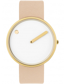 PICTO 43321-6320G Ladies Watch White and Gold 40mm 5ATM
