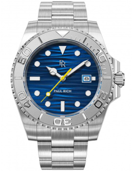 Paul Rich PR-46708 Pánske hodiny Crystal Bay Azure Sea Silver Blue 40mm 5ATM