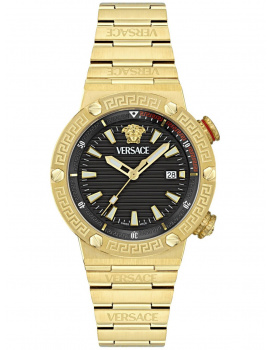 Versace VE8G00624 Mens Watch Greca Logo Diver 43mm 10ATM