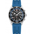 Swiss Alpine Military 7029.9835 Mens Watch Raptor Chronograph 42mm 10ATM