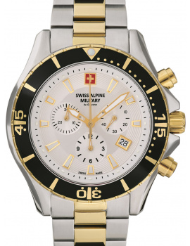Swiss Alpine Military 7040.9142 Chronograph Mens Watch 46mm 10ATM