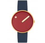 Picto 34097-6714G Unisex Cinnamon Red 34mm 5ATM