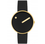 Picto 34087-0114G Unisex Black Bio Based 34mm 5ATM