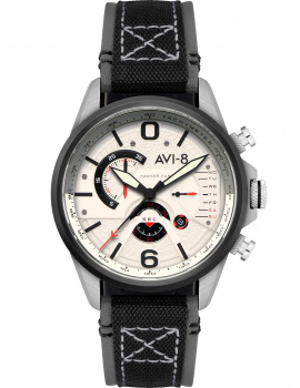 AVI-8 AV-4056-07 Mens Watch Hawker Harrier Dual Retrograde Chronograph 44mm 5ATM