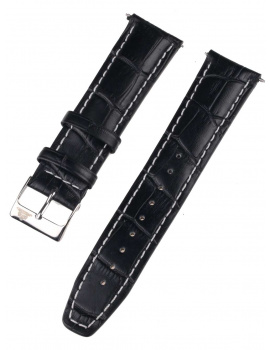 Rothenschild mid-17756 Universal Strap 22mm Black, Silver buckle