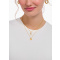 Thomas Sabo KE2226-414-14-L45V Gold-plated Necklace with Cross Pendant + Zirconia 38-45 cm Ladies