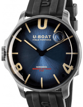 U-Boat 8704/D Darkmoon Blue SS Soleil Mens Watch 44mm 5ATM
