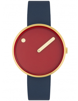 Picto 34097-6714G Unisex Cinnamon Red 34mm 5ATM