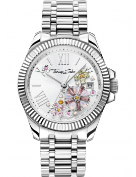 Thomas Sabo WA0381-201-201 Ladies Watch Flowers 33mm 5ATM