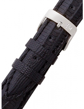 Morellato A01U0856041019CR16 Black Lizard Watch Strap 16mm