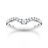 Thomas Sabo Ladies Ring TR2398-051-14-52 V-shape size 52