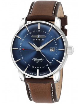 Zeppelin 8442-3 Atlantic GMT Men's 40mm 5ATM