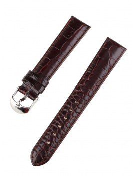 Ingersoll replacement strap [18 mm] brown silver clasp Ref. 27185