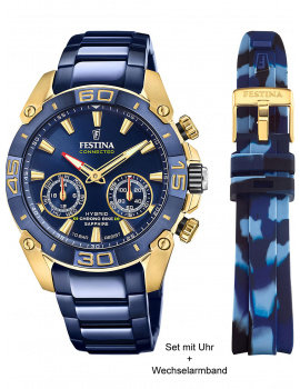 Festina F20547/1 Bike Chronograph special edition Set Mens Watch 45mm 10ATM