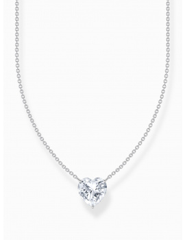 Thomas Sabo KE2211-051-14-L45V Silver necklace w. white heart pendant